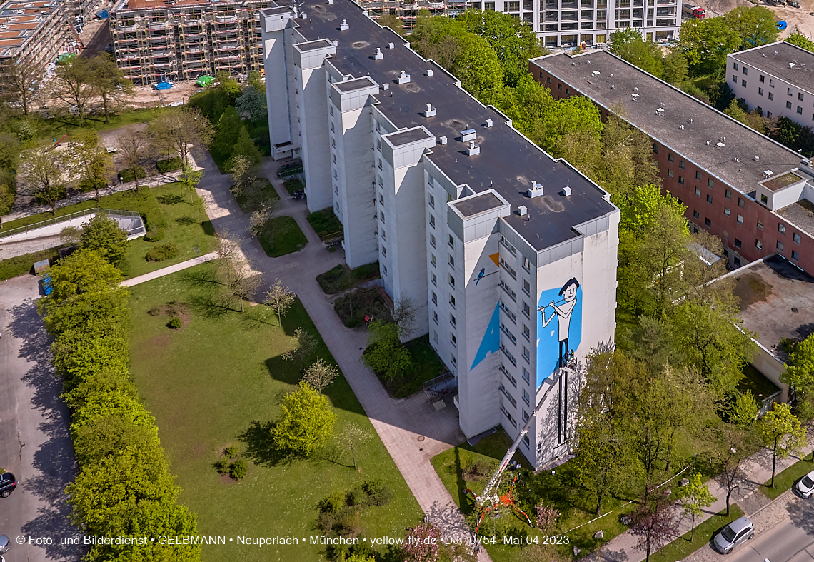 04.05.2023 - Graffiti am Karl-Marx-Ring 75 in Neuperlach